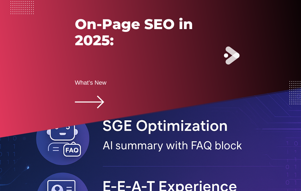 On-Page SEO 2025