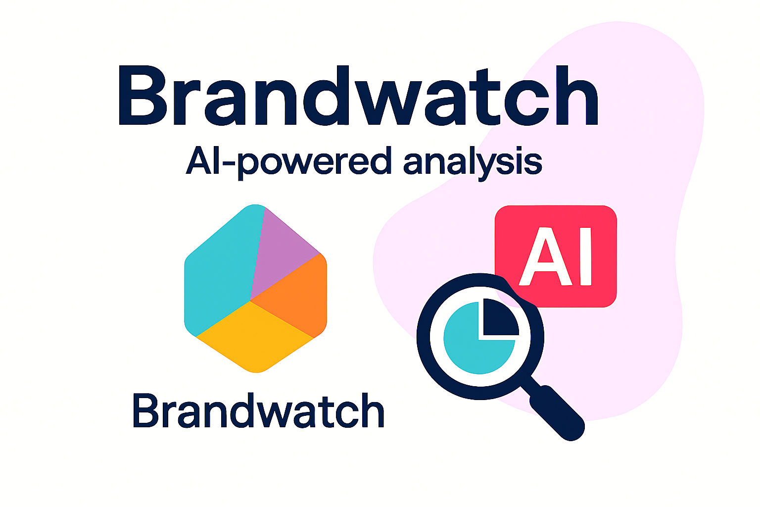 Brandwatch AI Social Listening & Analytics Tool Brandwatch AI social listening and consumer insights platform illustration.