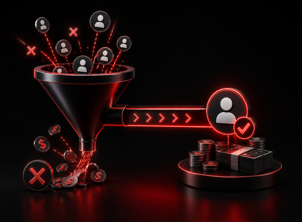 Lead Generation 12 Less money wasted on traffic that does not convert