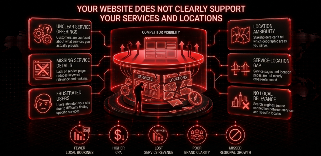 Local SEO 4 Your website does not clearly support your services and locations