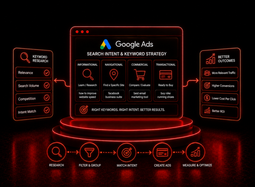 Google Search Intent Keyword Strategy