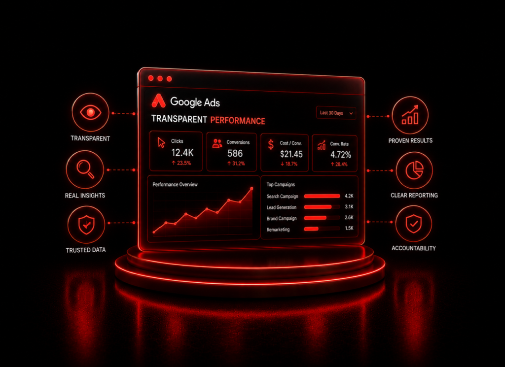 Transparent google ads Performance