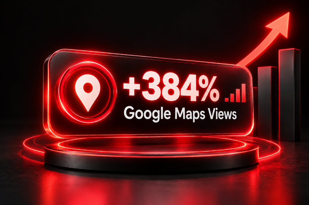 Local SEO Campaigns for Law Firms 7 Law firm Local SEO campaign showing a 384% increase in Google Maps views