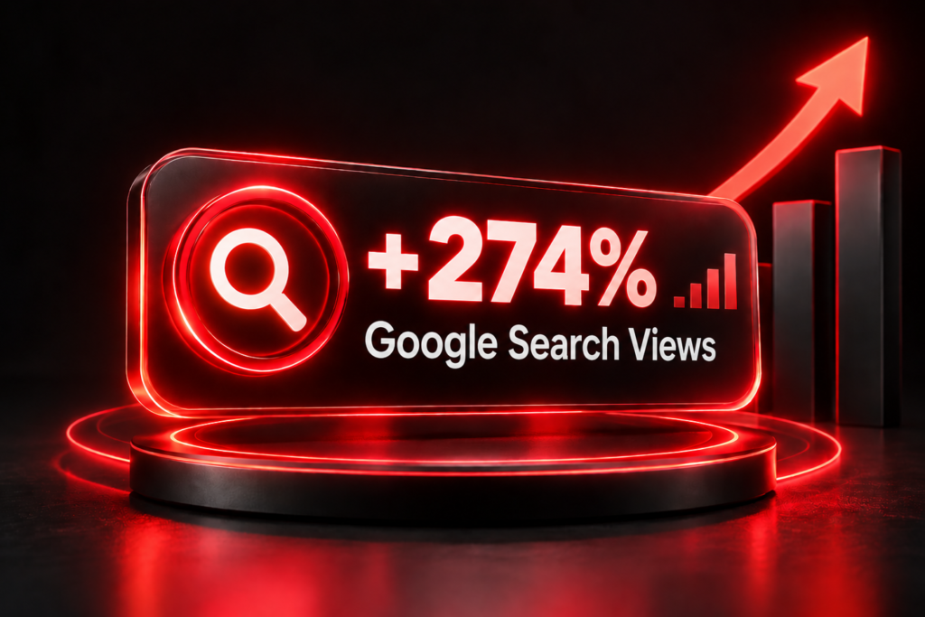 Local SEO Campaigns for Law Firms 8 Law firm Local SEO results showing growth in Google Search views